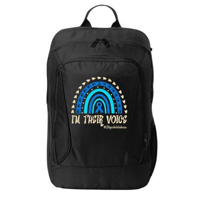 Support Squad Child Abuse Prevention Month Awareness April City Backpack