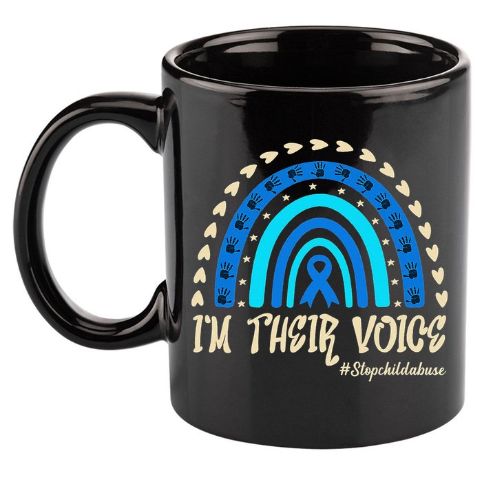 Support Squad Child Abuse Prevention Month Awareness April 11oz C Handle Ceramic Mug