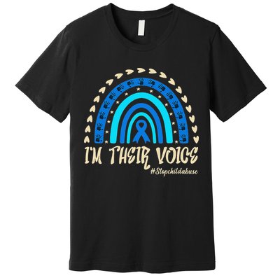 Support Squad Child Abuse Prevention Month Awareness April Premium T-Shirt