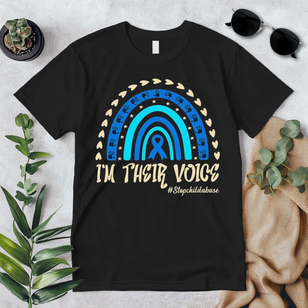 Support Squad Child Abuse Prevention Month Awareness April Premium T-Shirt