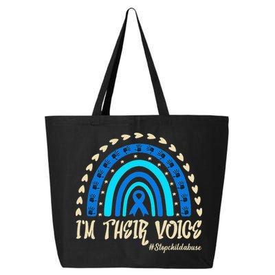 Support Squad Child Abuse Prevention Month Awareness April 25L Jumbo Tote