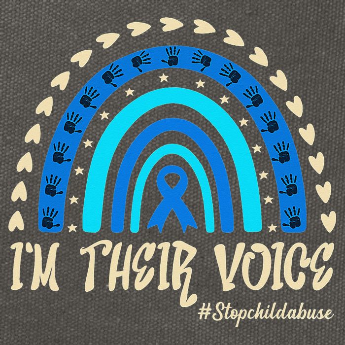 Support Squad Child Abuse Prevention Month Awareness April Cotton Canvas Backpack