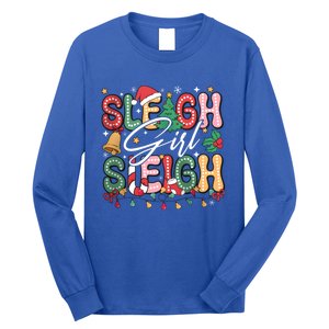 Sleigh Sleigh Christmas Retro Xmas Holiday Gift Long Sleeve Shirt