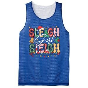 Sleigh Sleigh Christmas Retro Xmas Holiday Gift Mesh Reversible Basketball Jersey Tank