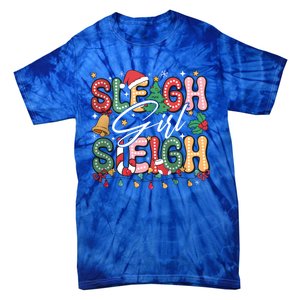 Sleigh Sleigh Christmas Retro Xmas Holiday Gift Tie-Dye T-Shirt