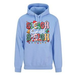 Sleigh Sleigh Christmas Retro Xmas Holiday Gift Unisex Surf Hoodie