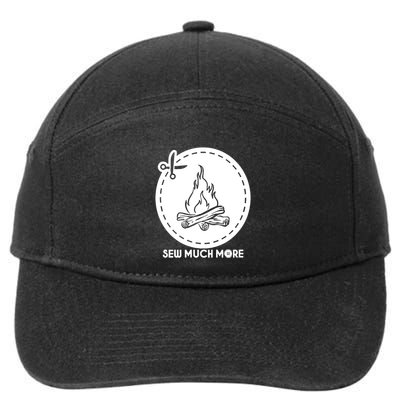 Summer Summer Camp Red Fire Scissors Cabin 7-Panel Snapback Hat