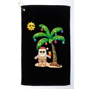 Summer Santa Claus Christmas Mele Kalikimaka Aloha Platinum Collection Golf Towel