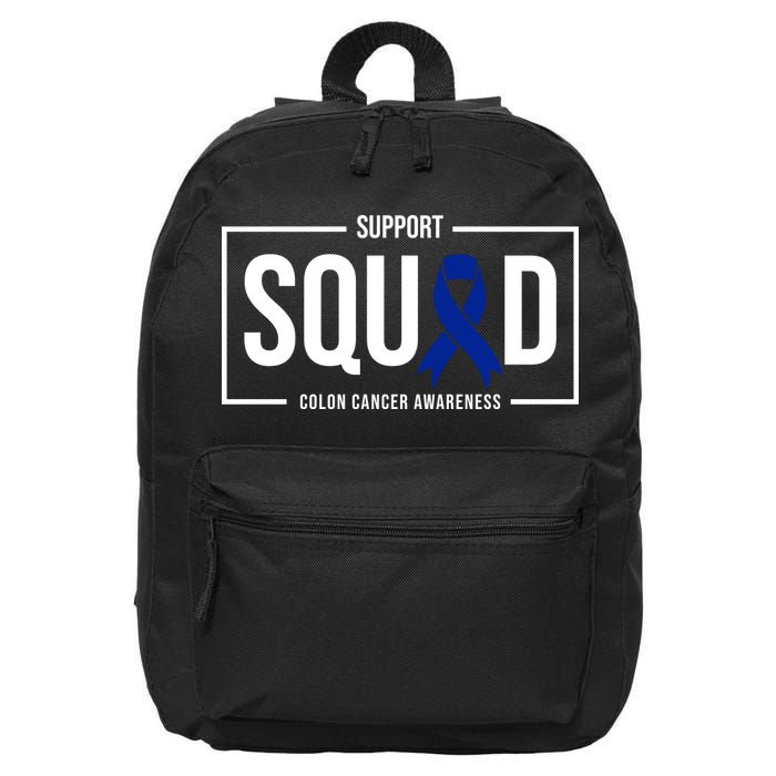 Support Squad Colon Cancer Awareness 16 in Basic Backpack