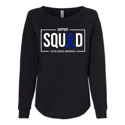 Support Squad Colon Cancer Awareness Womens California Wash Sweatshirt