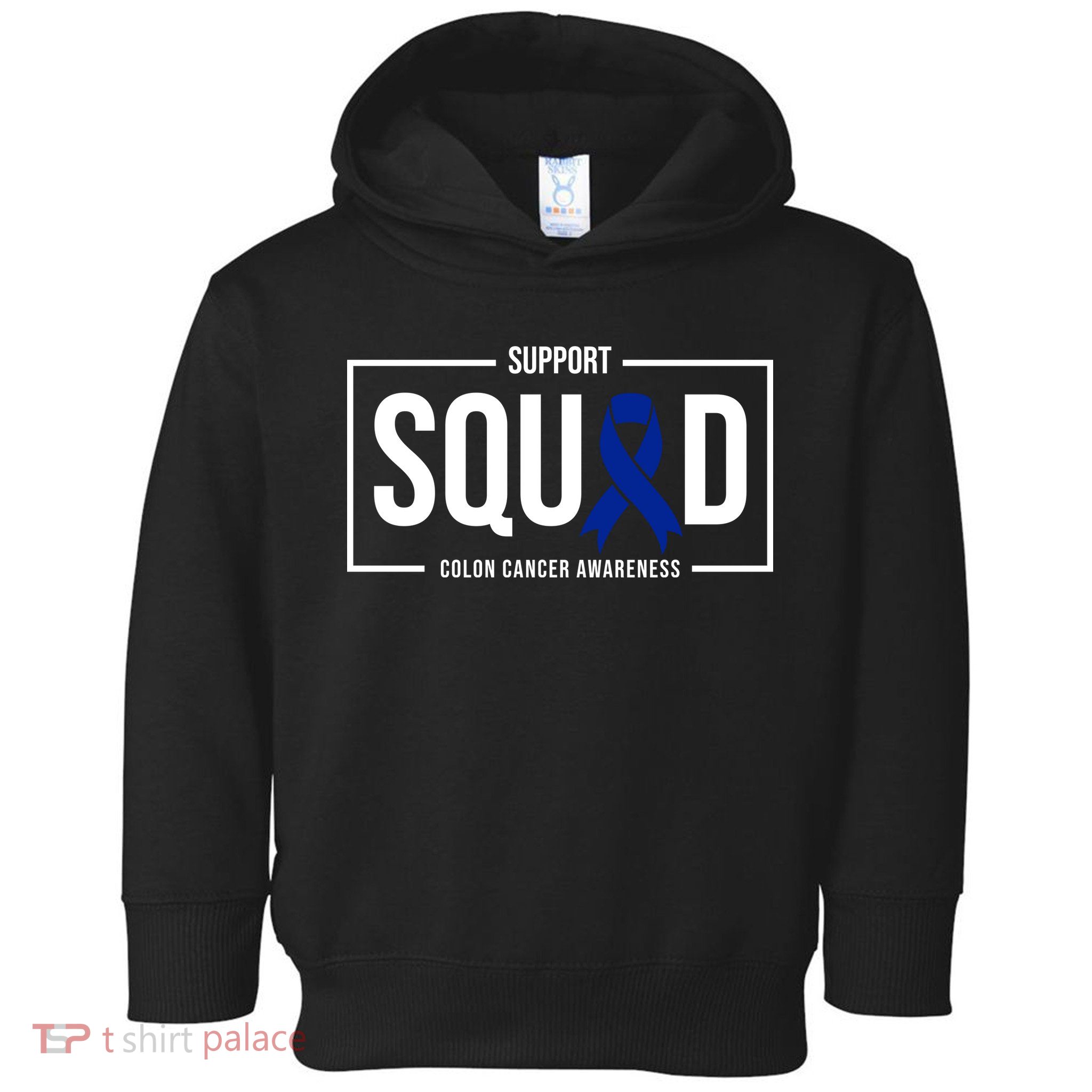 Support Squad Colon Cancer Awareness Toddler Hoodie