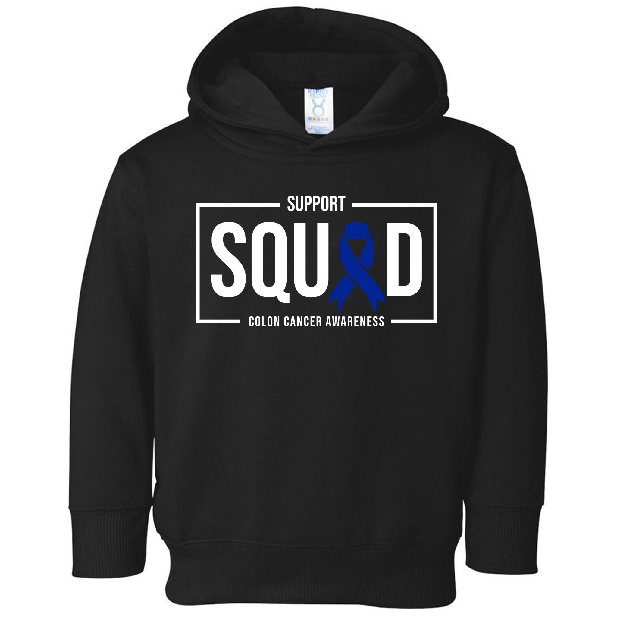 Support Squad Colon Cancer Awareness Toddler Hoodie