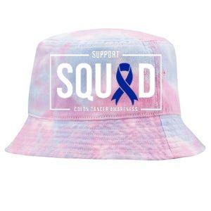 Support Squad Colon Cancer Awareness Tie-Dyed Bucket Hat