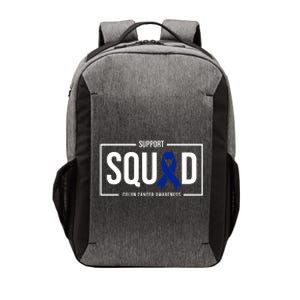 Support Squad Colon Cancer Awareness Vector Backpack