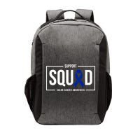 Support Squad Colon Cancer Awareness Vector Backpack