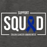 Support Squad Colon Cancer Awareness Vector Backpack