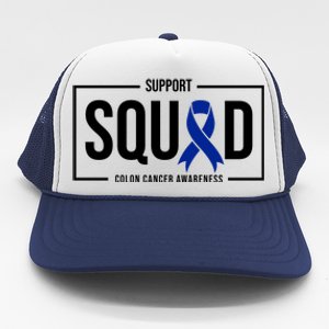 Support Squad Colon Cancer Awareness Trucker Hat