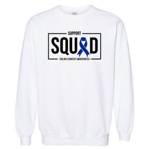 Support Squad Colon Cancer Awareness Garment-Dyed Sweatshirt