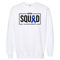 Support Squad Colon Cancer Awareness Garment-Dyed Sweatshirt