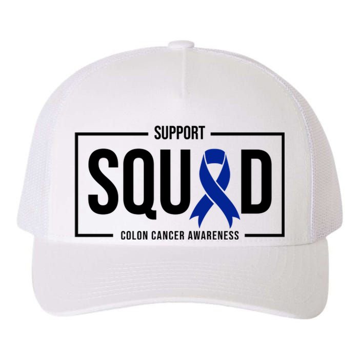 Support Squad Colon Cancer Awareness Yupoong Adult 5-Panel Trucker Hat