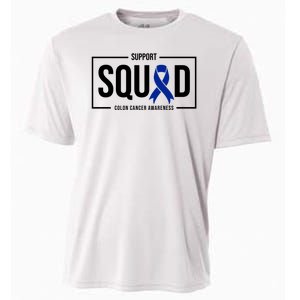 Support Squad Colon Cancer Awareness Cooling Performance Crew T-Shirt