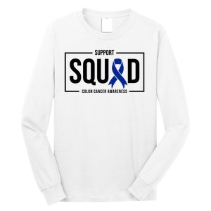 Support Squad Colon Cancer Awareness Long Sleeve Shirt