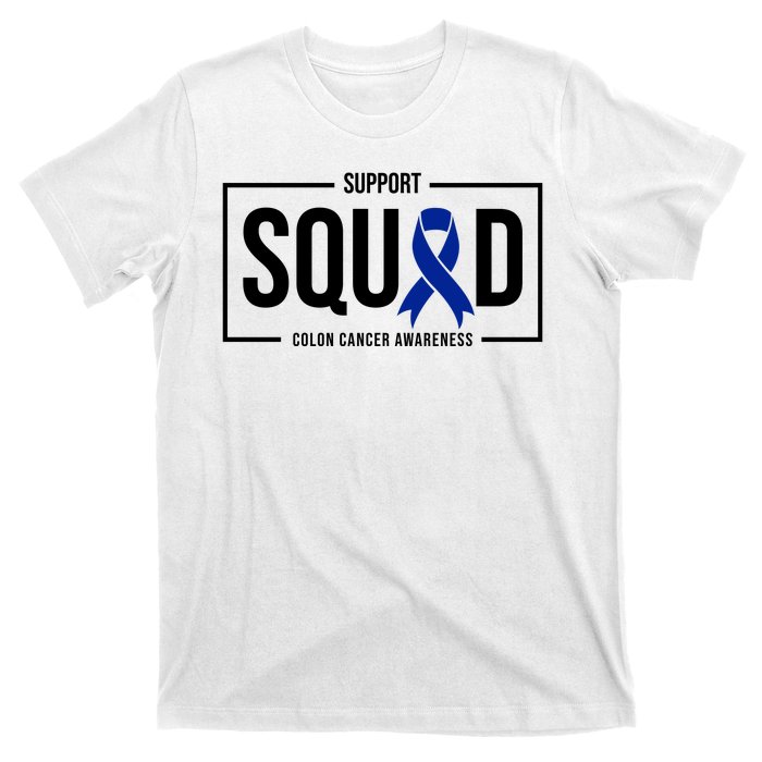 Support Squad Colon Cancer Awareness T-Shirt