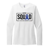 Support Squad Colon Cancer Awareness Womens CVC Long Sleeve Shirt