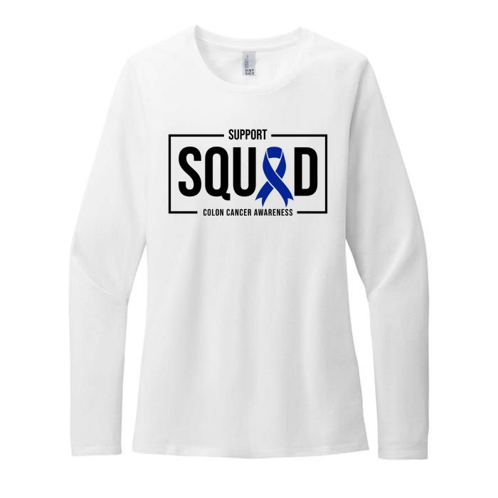 Support Squad Colon Cancer Awareness Womens CVC Long Sleeve Shirt