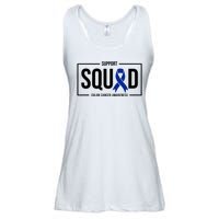 Support Squad Colon Cancer Awareness Ladies Essential Flowy Tank