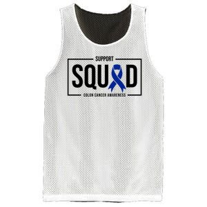 Support Squad Colon Cancer Awareness Mesh Reversible Basketball Jersey Tank