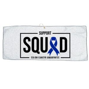 Support Squad Colon Cancer Awareness Large Microfiber Waffle Golf Towel