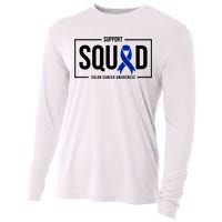 Support Squad Colon Cancer Awareness Cooling Performance Long Sleeve Crew