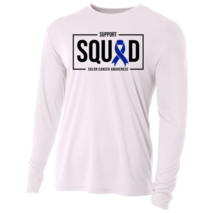 Support Squad Colon Cancer Awareness Cooling Performance Long Sleeve Crew