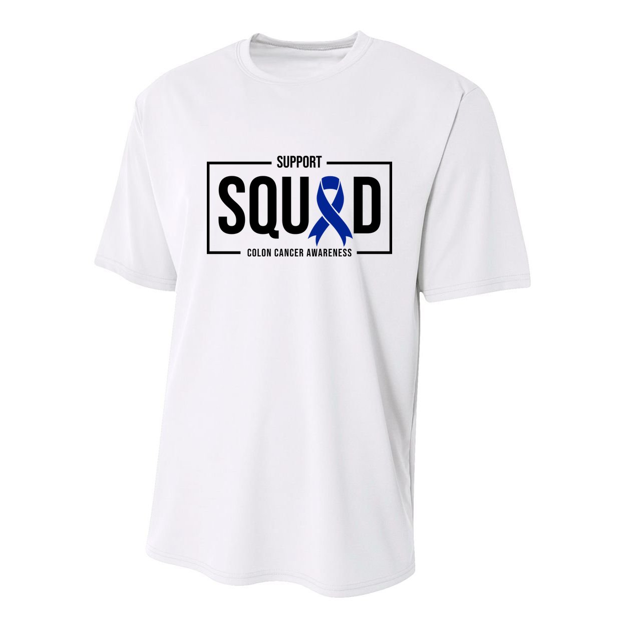 Support Squad Colon Cancer Awareness Youth Performance Sprint T-Shirt