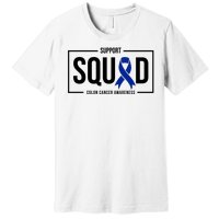 Support Squad Colon Cancer Awareness Premium T-Shirt