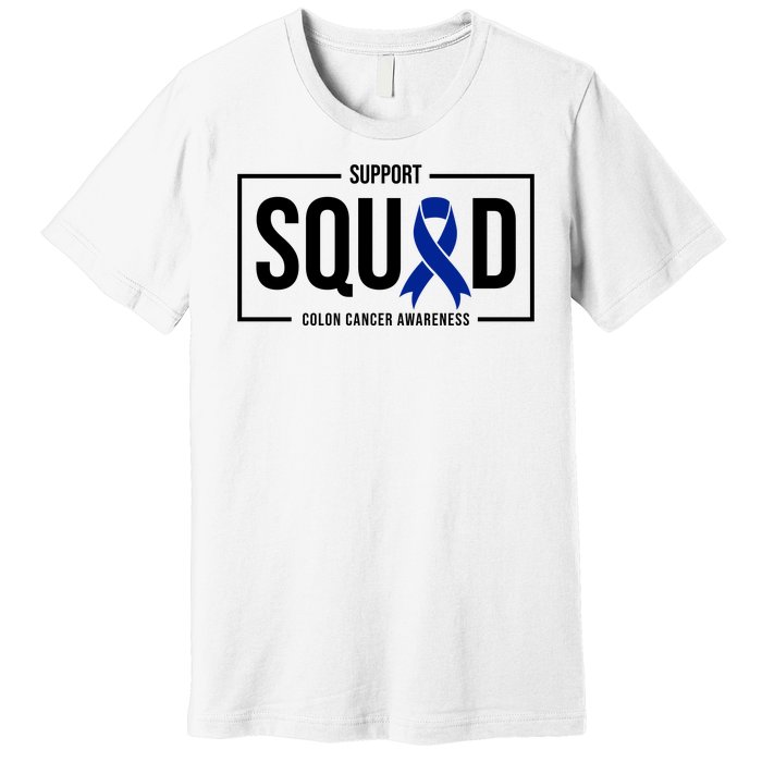 Support Squad Colon Cancer Awareness Premium T-Shirt