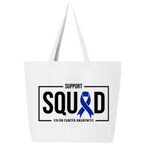 Support Squad Colon Cancer Awareness 25L Jumbo Tote