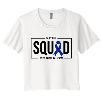 Support Squad Colon Cancer Awareness Crop Top
