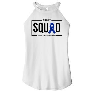 Support Squad Colon Cancer Awareness Women's Perfect Tri Rocker Tank