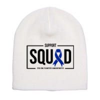 Support Squad Colon Cancer Awareness Short Acrylic Beanie