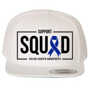 Support Squad Colon Cancer Awareness Wool Snapback Cap