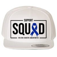 Support Squad Colon Cancer Awareness Wool Snapback Cap