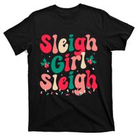 Sleigh  Sleigh Christmas Retro Xmas Holiday T-Shirt