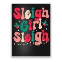 Sleigh  Sleigh Christmas Retro Xmas Holiday Poster