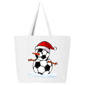 Soccer Snow Christmas Soccer Player Xmas Party Gift 25L Jumbo Tote