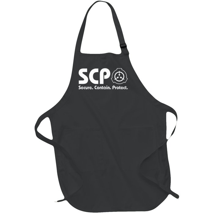 Scp Secure. Contain. Protect. Scp Foundation 2 Full-Length Apron With Pockets