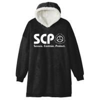 Scp Secure. Contain. Protect. Scp Foundation 2 Hooded Wearable Blanket