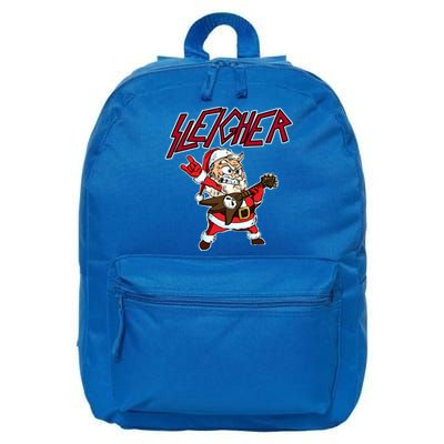 Sleigher Santa Claus Metal Christmas Funny Hail Santa Cool Gift 16 in Basic Backpack