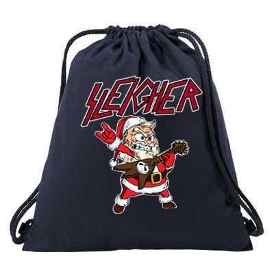 Sleigher Santa Claus Metal Christmas Funny Hail Santa Cool Gift Drawstring Bag